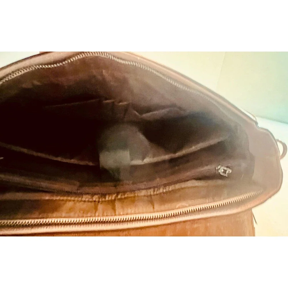 EaseGave Women 15.6 Inch Laptop Briefcase Saffiano Grained Eco-Leather